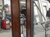 Prove di montaggio del rivestimento su struttura in ferro